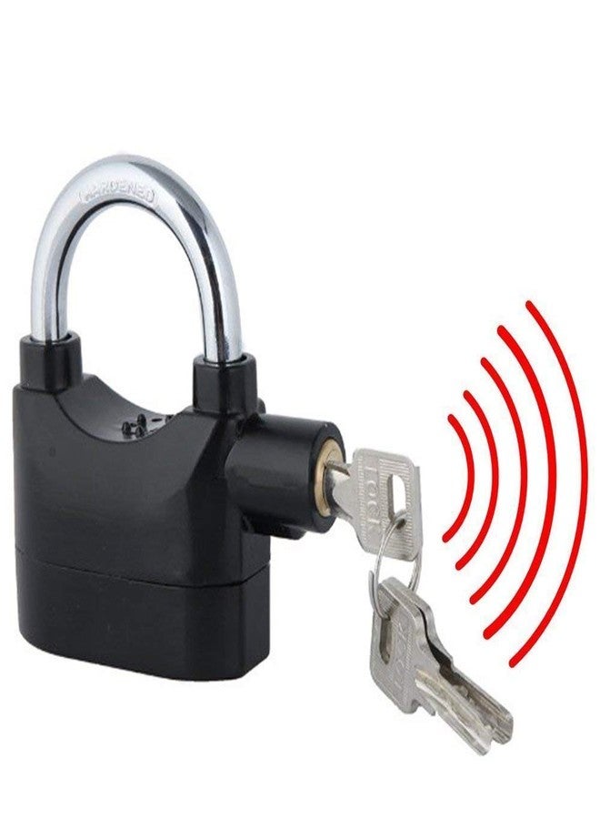 ATETO Touch Siren Motion Sensor Alarm Lock Electronic Touch Siren Alarm Lock for Home Bike Shop Garage Padlock with Smart Motion Sensor Home Office Door and Bikes (Pack of 1) - Image 1